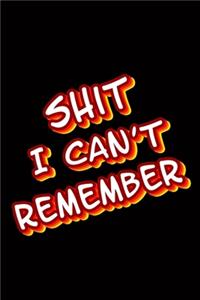 Shit I Can't Remember