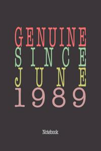 Genuine Since June 1989