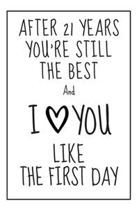 21 Year Anniversary Gift Notebook
