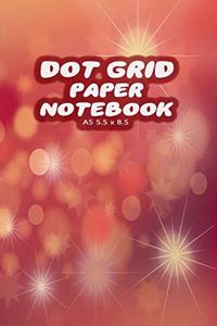 Dot Grid Paper Notebook A5 5.5x8.5