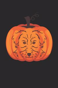 Goldendoodle Notebook - Halloween Goldendoodle Journal - Goldendoodle Gift for Dog Lovers - Goldendoodle Diary
