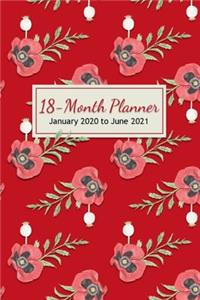 18-Month Planner - January 2020 to June 2021