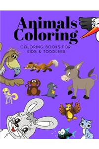 Animals Coloring Coloring Books for Kids & Toddlers