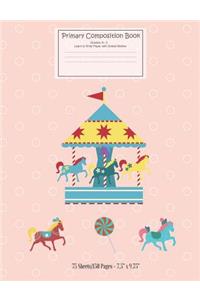 Pretty Pony Primary Composition Book with Story Paper