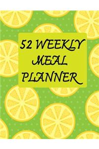 52 Weekly Meal Planner