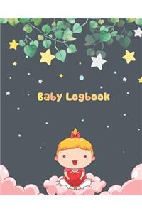 Baby Logbook: Baby and Star Cute Design for Newborns Breastfeeding Sleeping and Baby Health