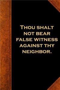 2019 Weekly Planner Religious Theme 8th Commandment Vintage Style Traditional