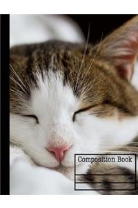 Kitty Cat Composition Book - Graph Paper - 5x5 Grid