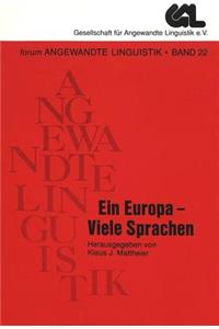 Ein Europa - Viele Sprachen