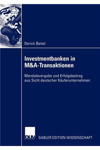 Investmentbanken in M&a-Transaktionen