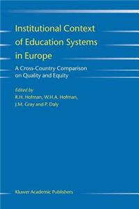 Institutional Context of Education Systems in Europe