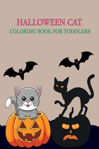Halloween Cat Coloring Book For Toddlers