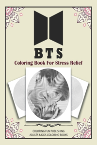 BTS Coloring Book stresss relief