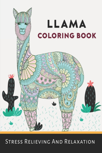 Llama Coloring Book