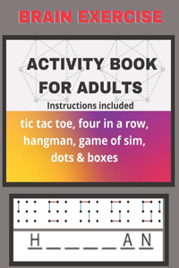 Brain Exercise. Activity Book For Adults. Instructions Included.