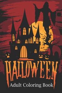 Halloween Adult Coloring Book