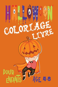 halloween livre coloriage pour enfant 4-8