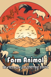 Farm Animal Mandala Coloring Book