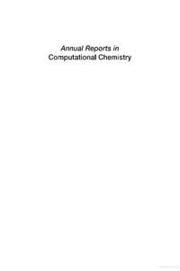 Annual Reports in Computational Chemistry