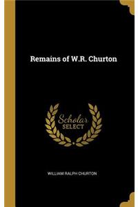 Remains of W.R. Churton