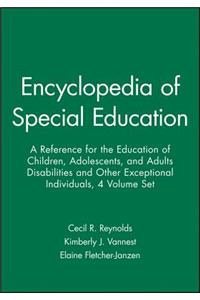 Encyclopedia of Special Education, 4 Volume Set