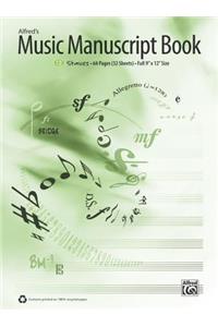 Alfred's Music Manuscript Book, 12-Stave