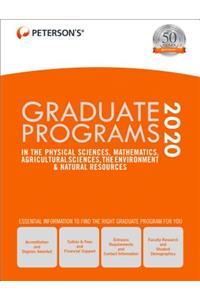 Graduate Programs in the Physical Sciences, Mathematics, Agricultural Sciences, the Environment & Natural Resources 2020