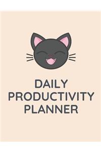 Daily Productivity Planner: Undated Daily Planner with Hourly Schedule Notebook 100 Pages 8.5 x 11 Inches (Volume 2)