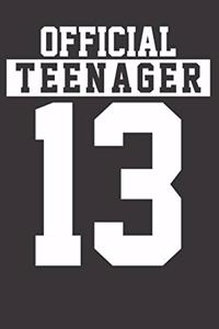 Teenanger Teen 13 Notebook Journal