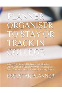 Planner Organiser to Stay or Track in College