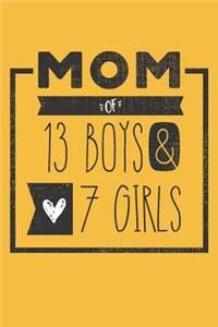 MOM of 13 BOYS & 7 GIRLS