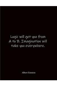 Logic will get you from A to B. Imagination will take you everywhere. Albert Einstein