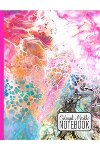 Colorful Marble Notebook