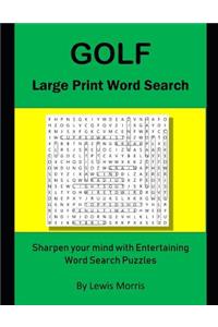 Golf Large Print Word Search
