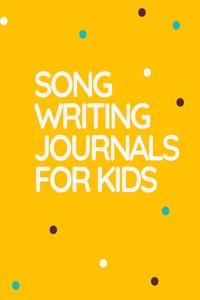 Song Writing Journals for Kids
