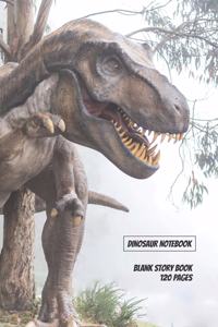 Dinosaur Notebook: Blank Story Writing Book for Boys and Girls all ages - Creative Story Writing, Study, Doodles, School Work for Back to School