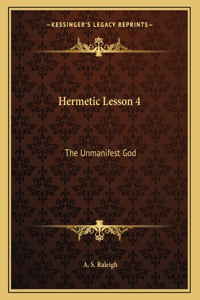 Hermetic Lesson 4