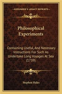 Philosophical Experiments