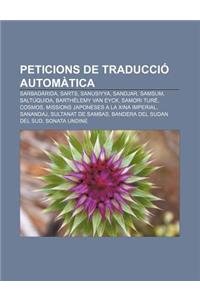 Peticions de Traduccio Automatica