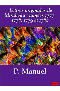 Lettres Originales de Mirabeau
