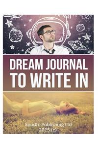 Dream Journal To Write In