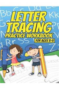 Letter Tracing Practice Workbook for Ages 3-5