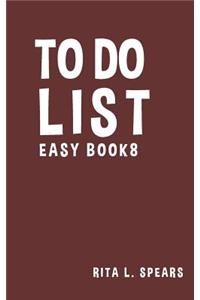 To Do List Easy Book8