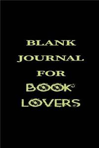 Book Journal For Book Lovers