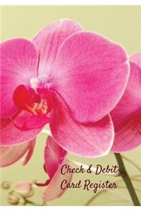 Check & Debit Card Register (BONUS Notes area/7 X 10 inches)
