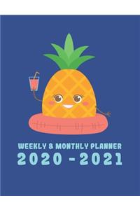 Weekly & Monthly Planner 2020 - 2021