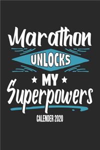 Marathon Unlocks My Superpowers Calender 2020