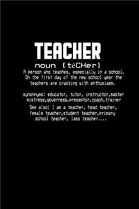 Teacher definition