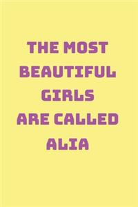 Alia Girl Woman Notebook