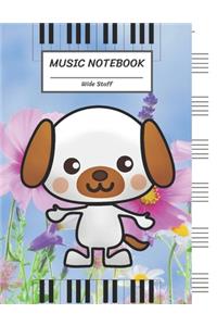 Music Notebook Wide Staff